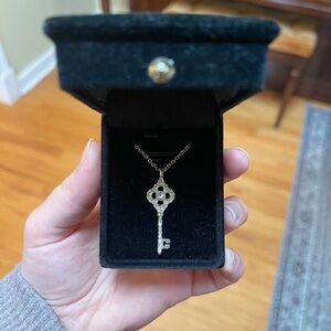 Silver Key Pendant Necklace